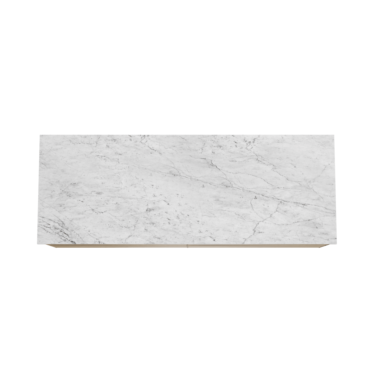 Balmani Mitra meuble salle de bains suspendu 150 x 55 cm chêne brut avec Stretto tablette simple ou double en marbre carrara