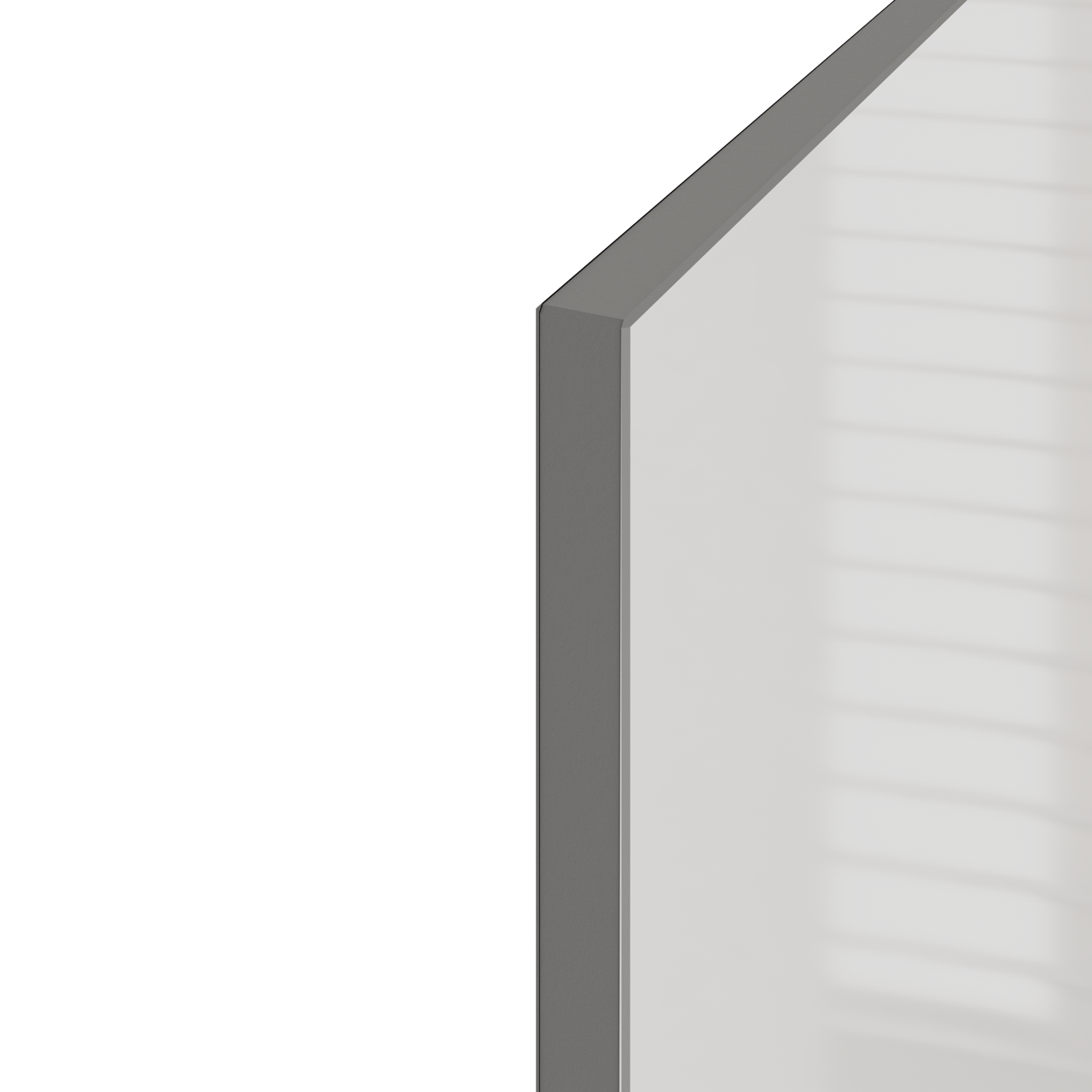 Linie Wall douchewandpaneel 120 x 260 cm acryl Glanzend Wit