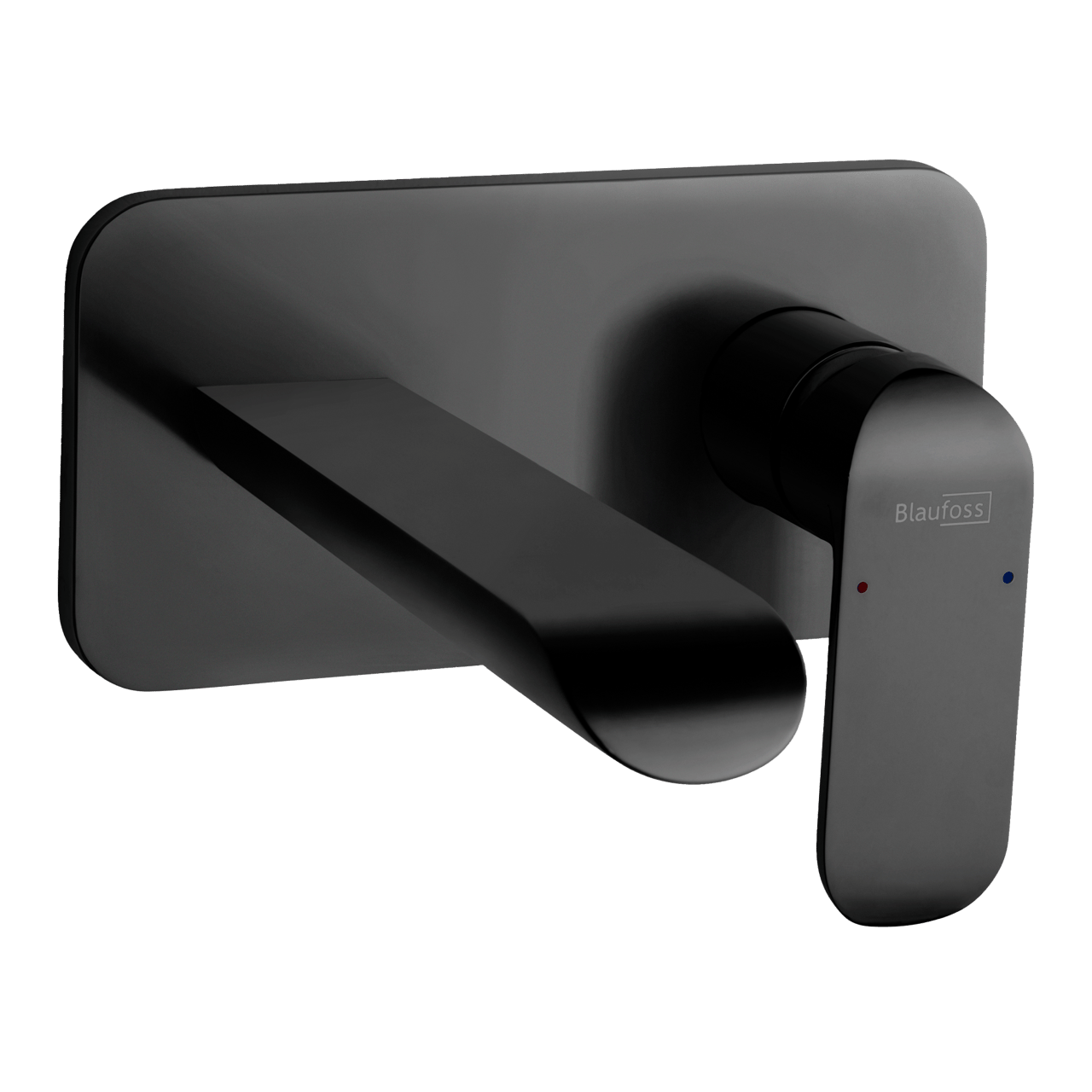 Blaufoss Eleganza robinet mural lavabo noir mat incl élément intégré
