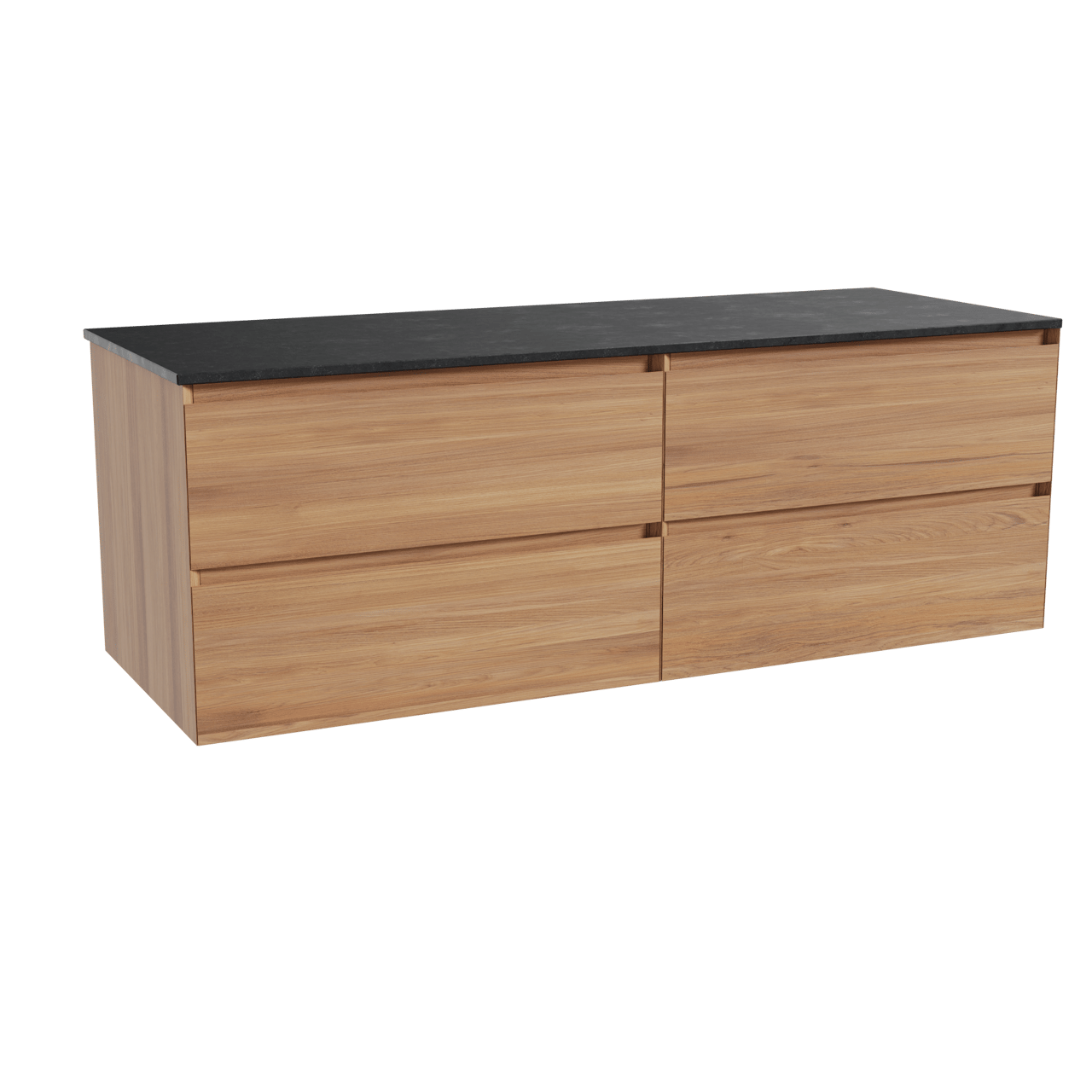 Balmani Mitra meuble salle de bains avec tablette pour vasques Stretto