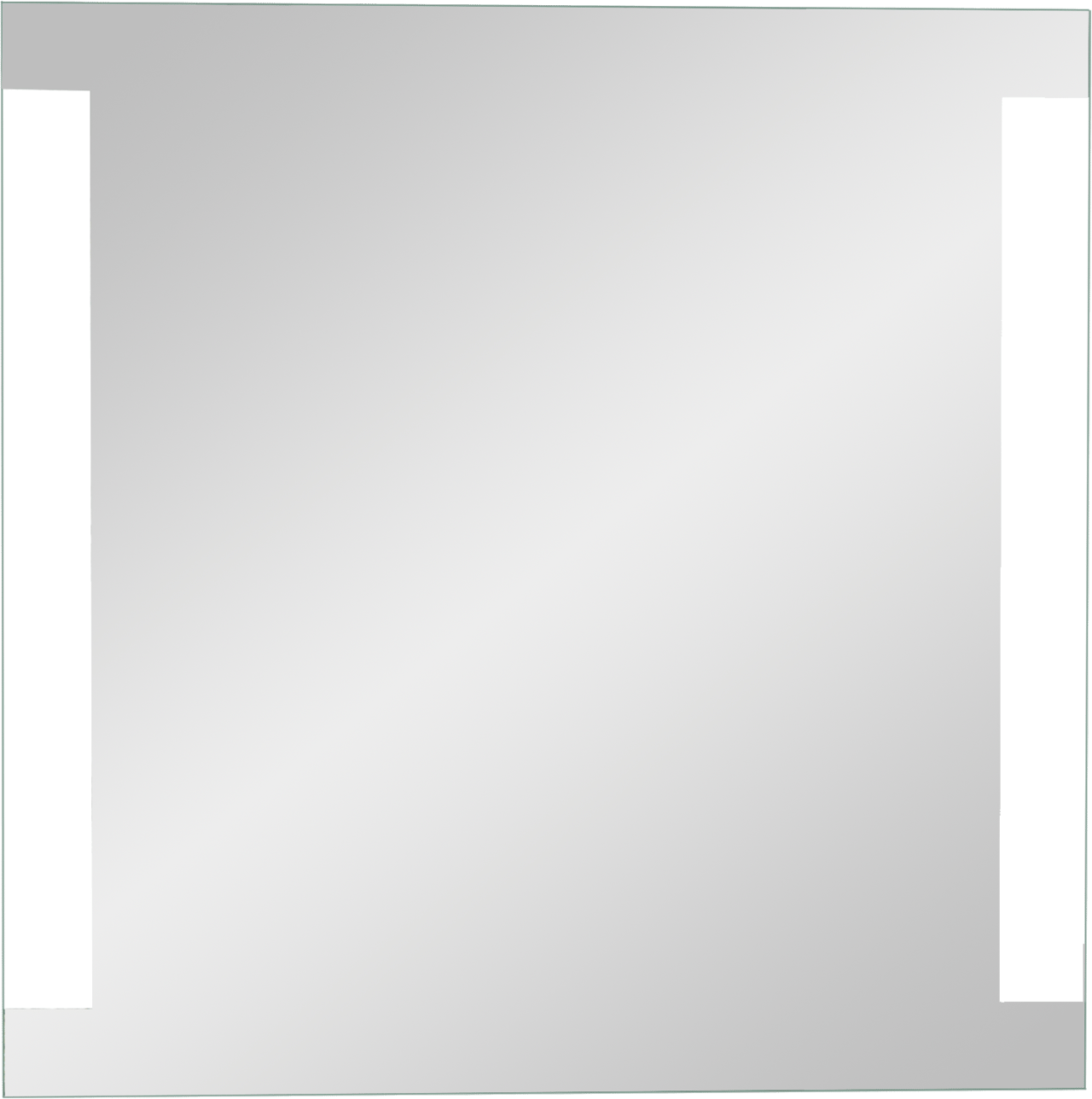 Linie Lunar miroir rectangulaire lumineux 80 x 80 cm