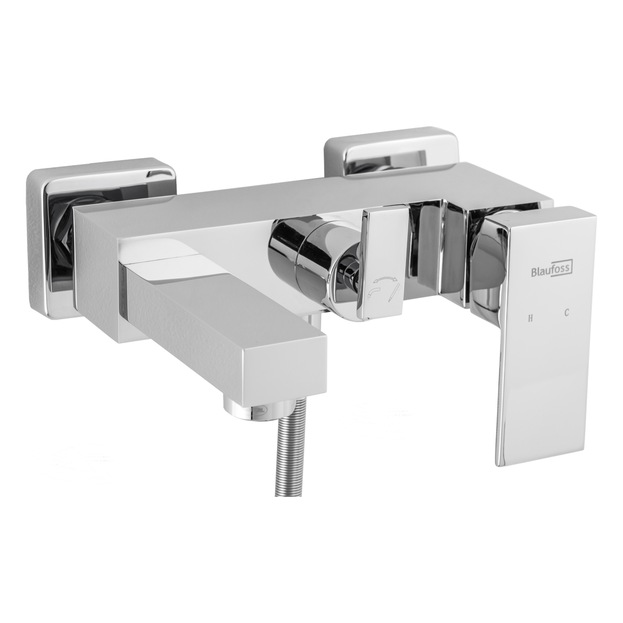 Blaufoss Cube robinet de bain chrome brillant