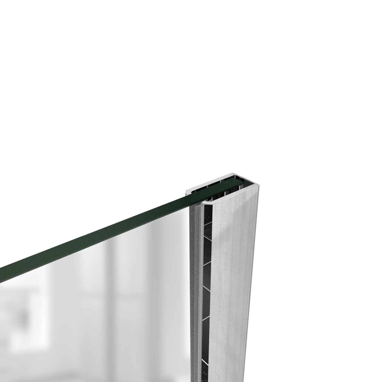 SanyOne douche à l'italienne 120 x 195 cm verre transparent profil chrome brillant