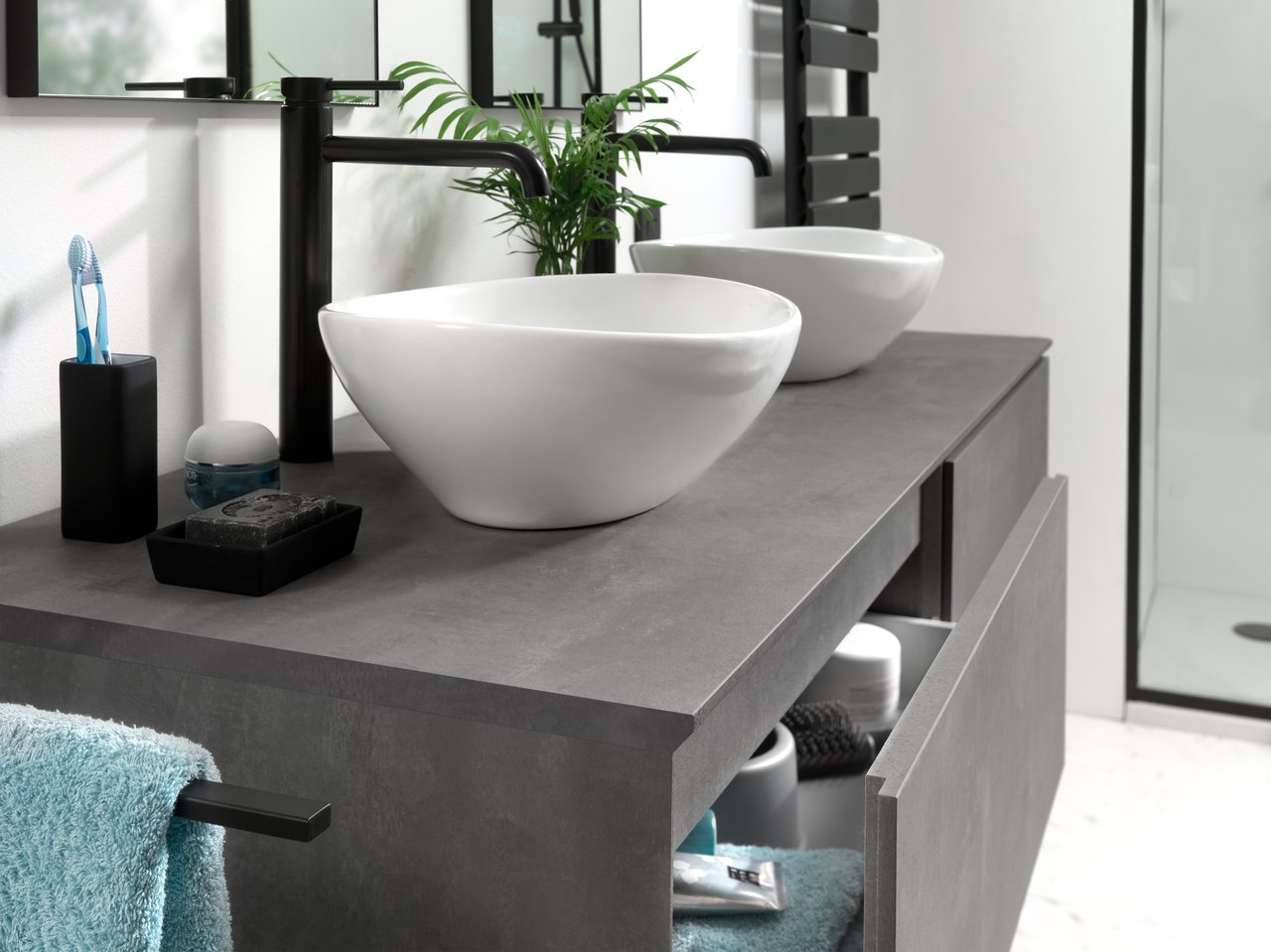 Luca Varess Denza vasque à poser porcelaine blanc mat ovale 40,5 x 34 cm