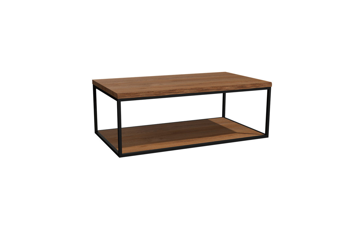 Balmani Life Edge tablette simple teck massive avec frame noir 90 x 50 cm