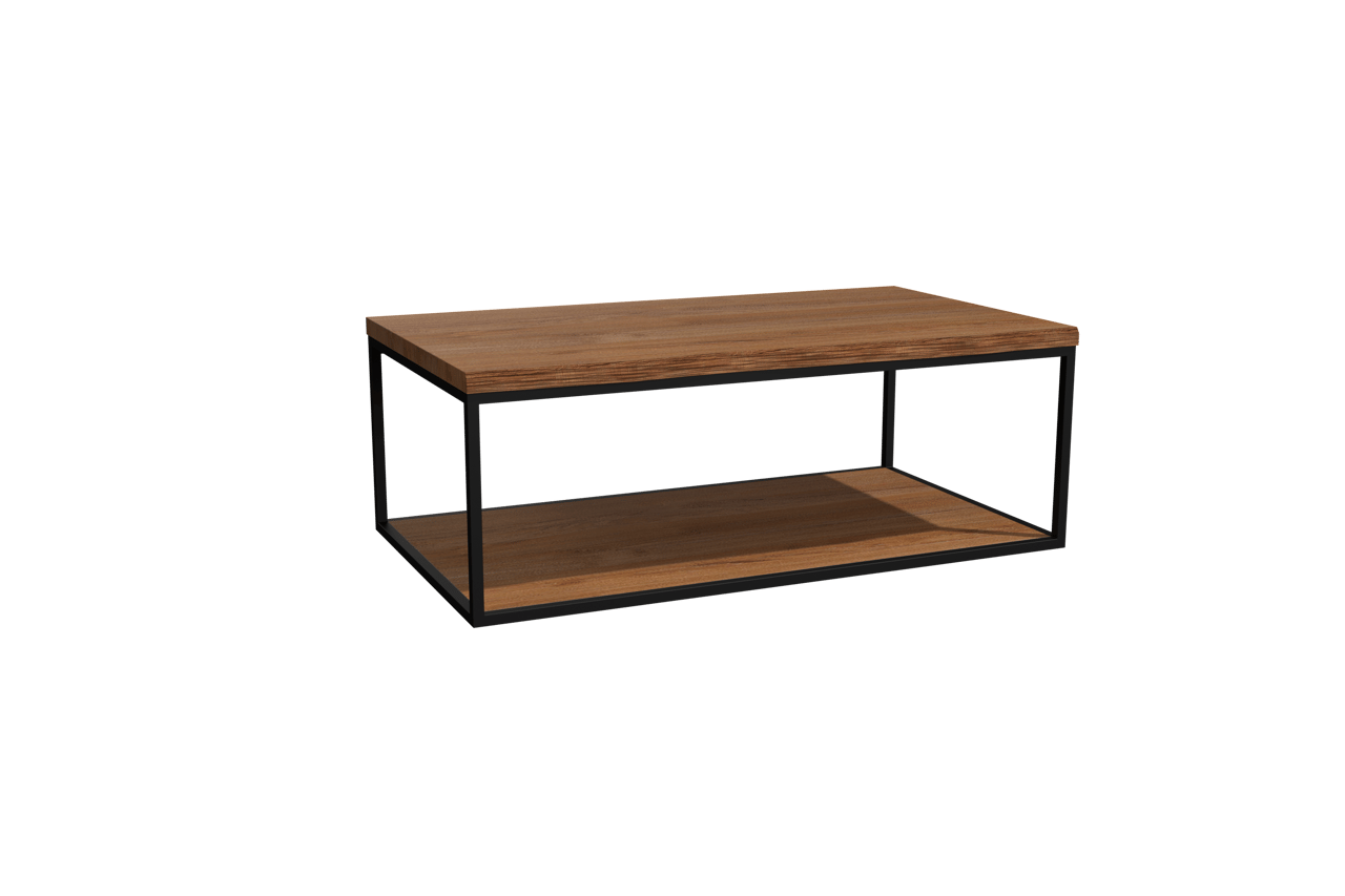 Balmani Life Edge tablette simple teck massif avec cadre noir 90 x 50 cm