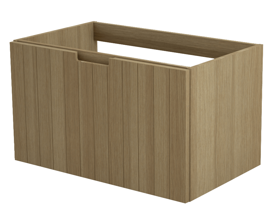 Balmani Adagio meuble sous-lavabo suspendu 90 x 55 cm chêne vieilli 1 tiroir