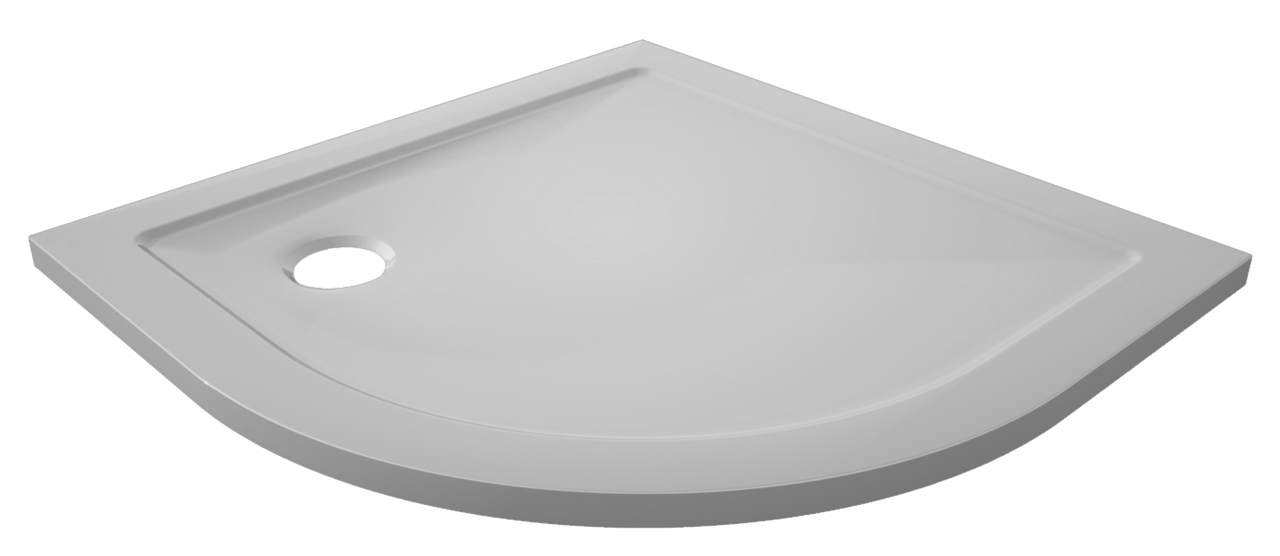 Luca Varess Soft douchebak 90 x 90 cm acryl hoogglans wit