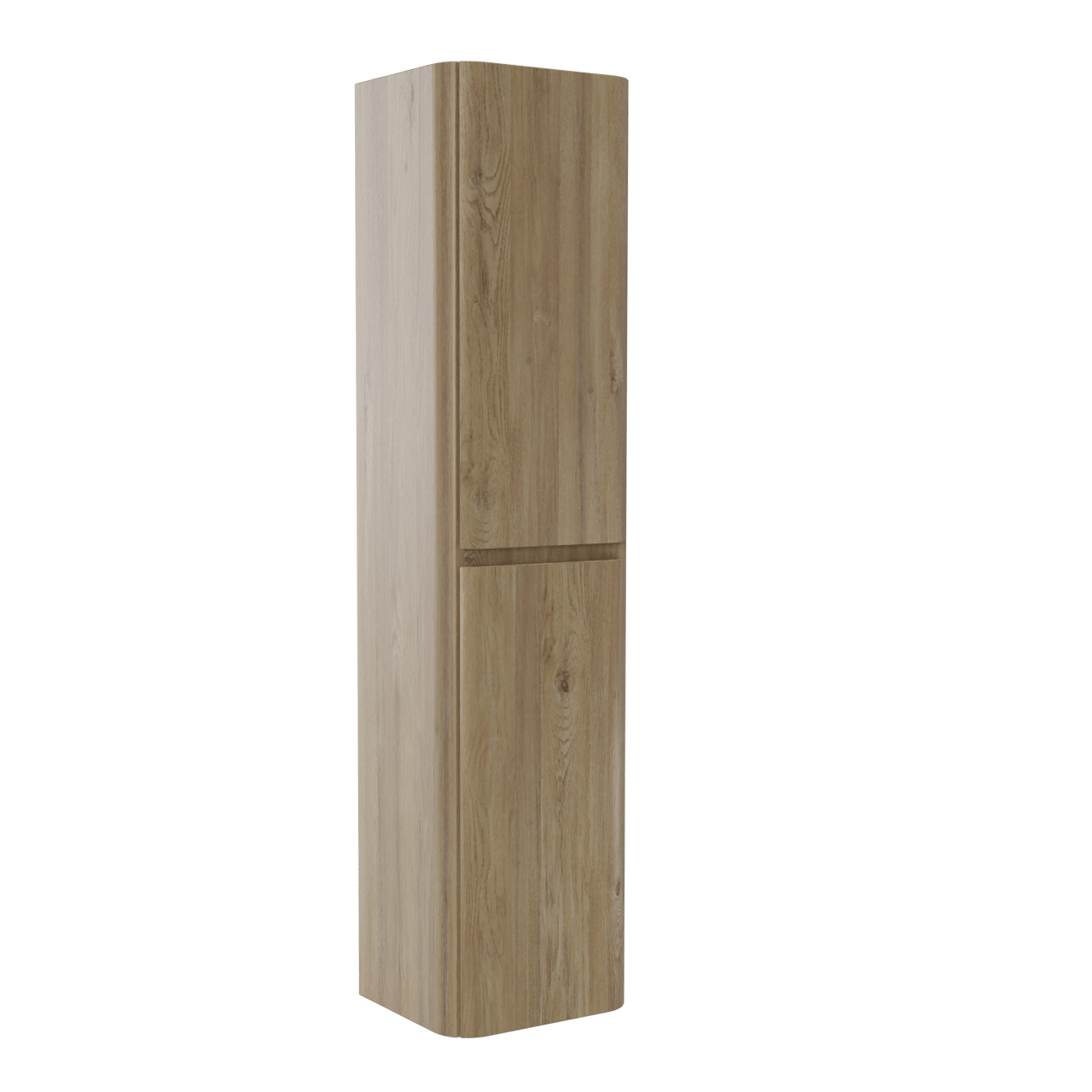 Storke Soft zwevende badkamerkast 40 x 35 x 170 cm ruwe eik