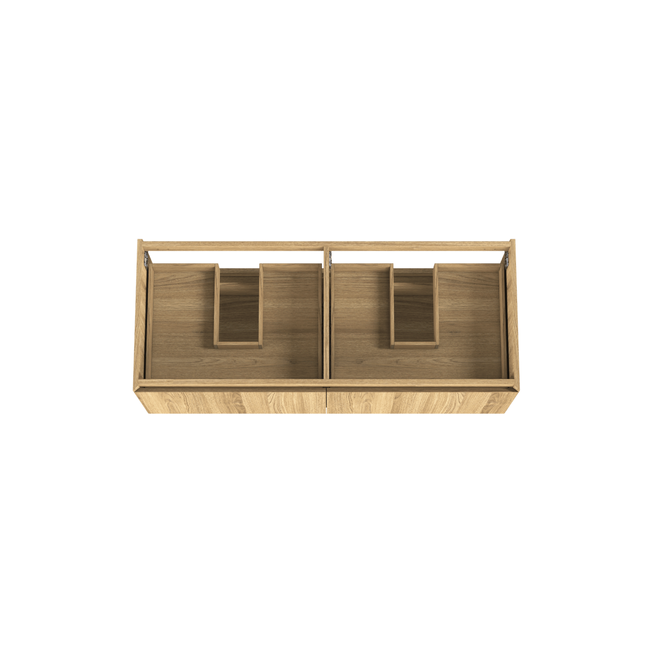 Balmani Idra meuble sous-vasque suspendu 135 x 55 cm plaqué chêne naturel 4 tiroirs