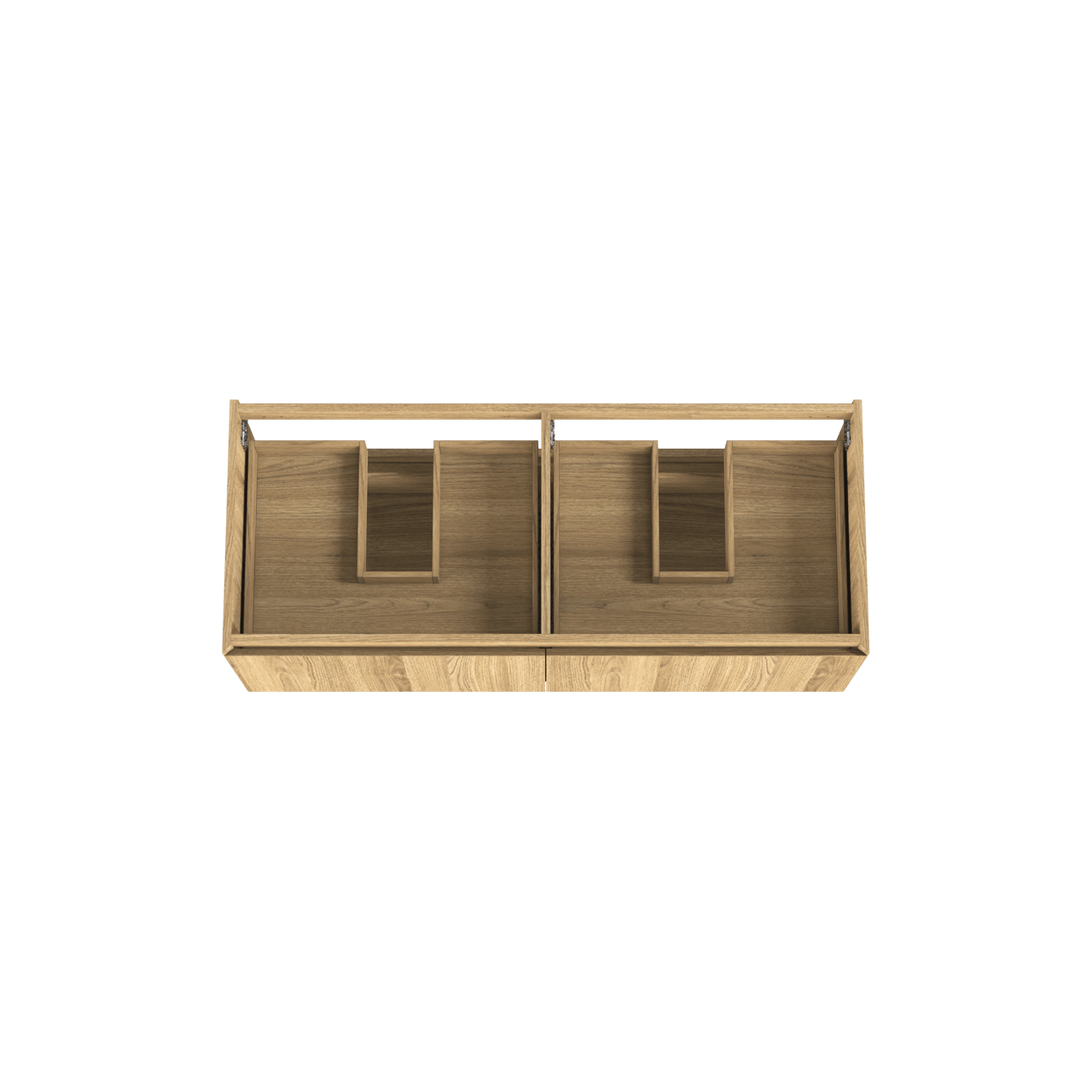 Balmani Idra meuble sous-vasque suspendu 135 x 55 cm plaqué chêne naturel 4 tiroirs