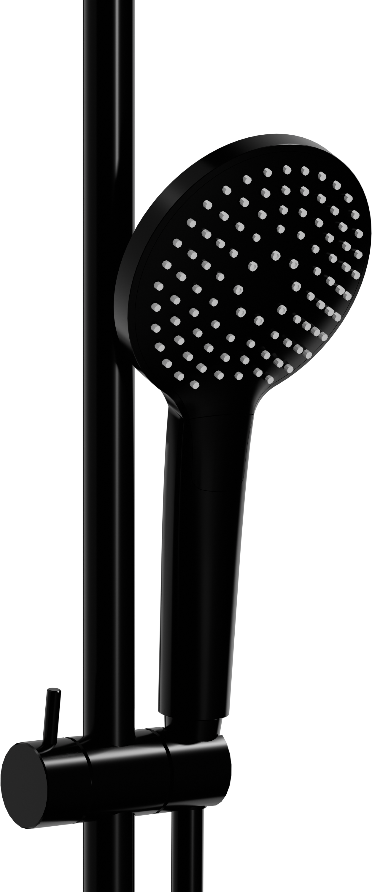 Blaufoss Round 300 mengkraan regendoucheset Mat Zwart