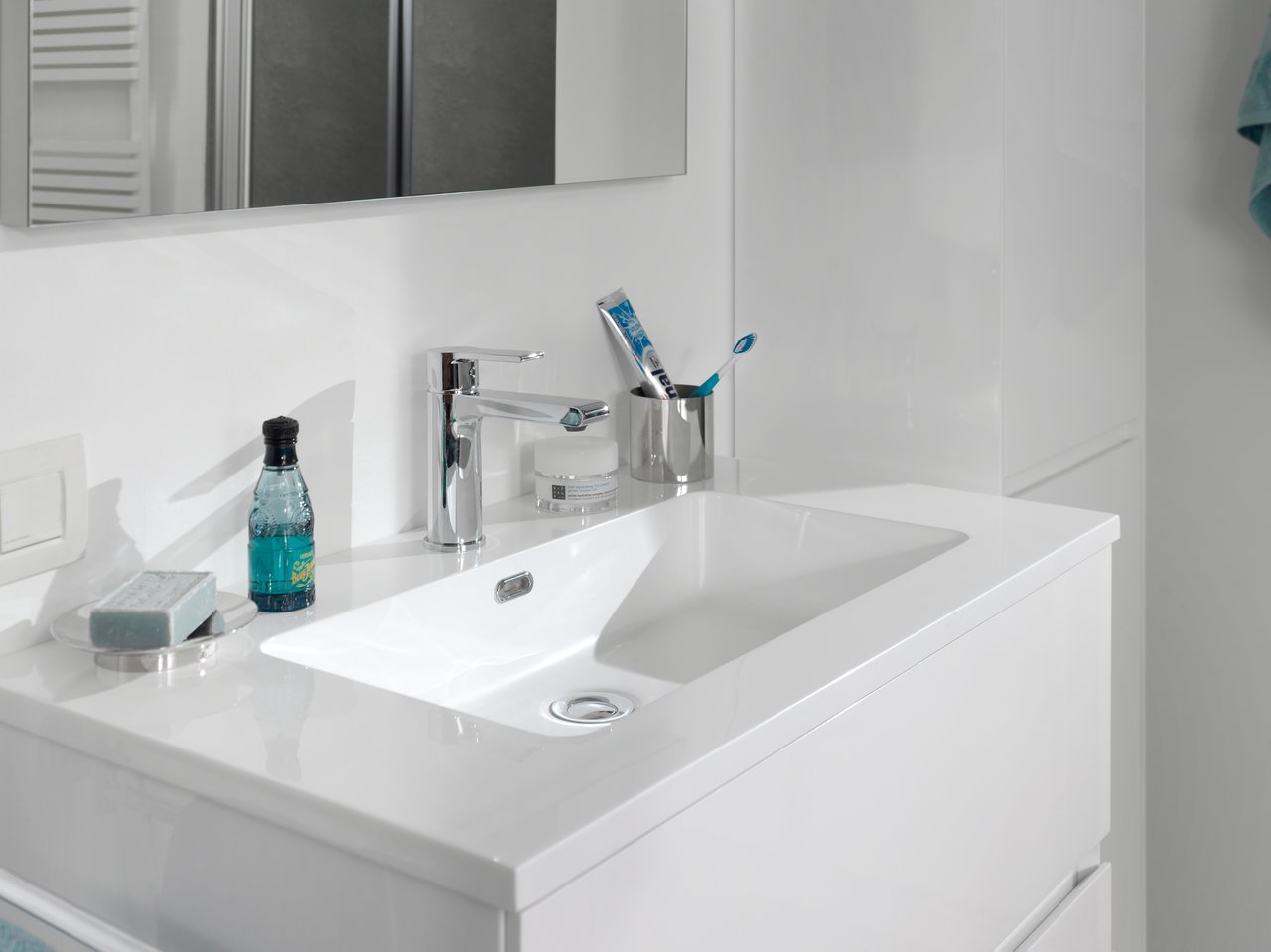 Blaufoss Carat Waschtisch-Armatur, Chrom glänzend