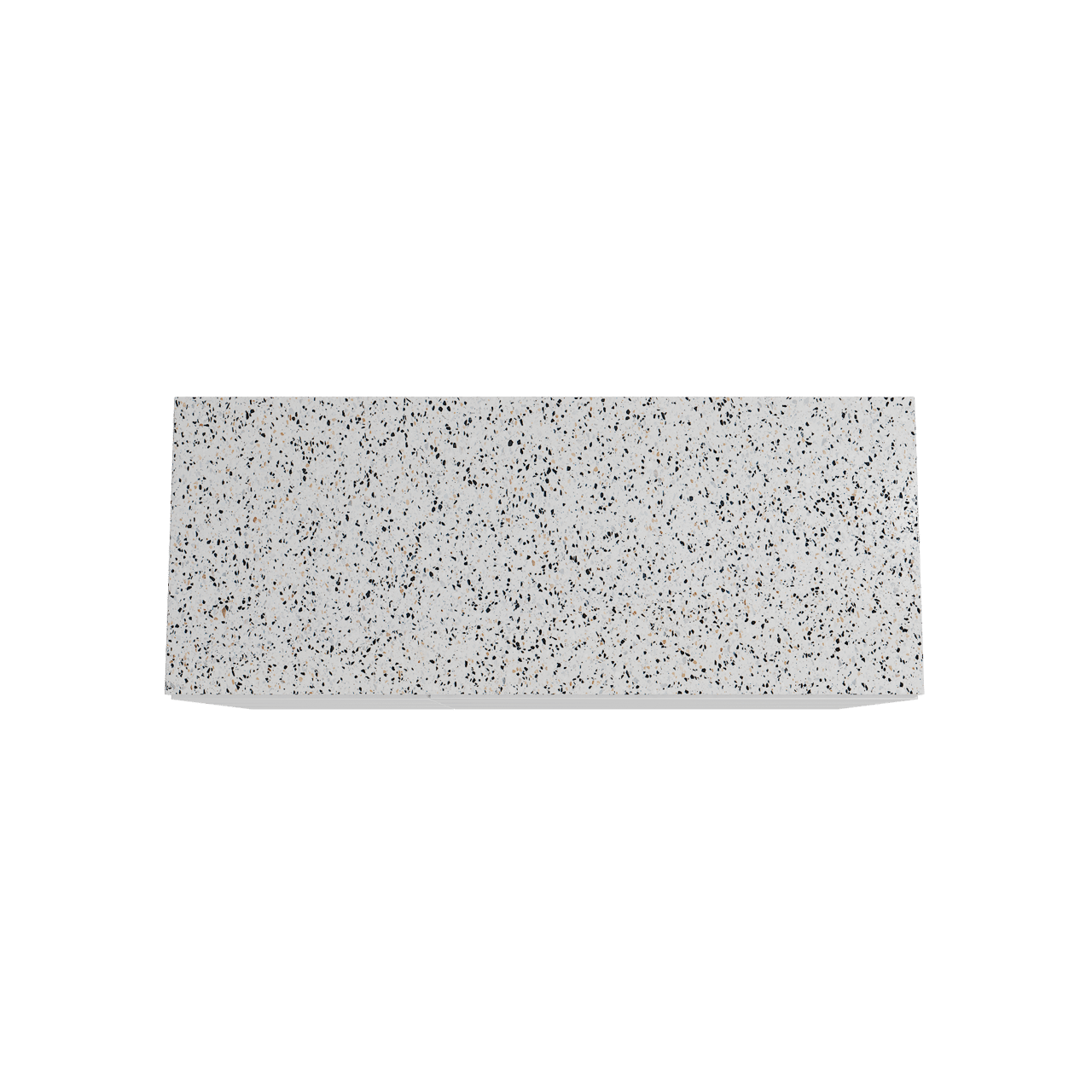 Storke Edge staand badkamermeubel 130 x 52 cm mat wit met Tavola enkel of dubbel tablet in mat wit/zwart terrazzo