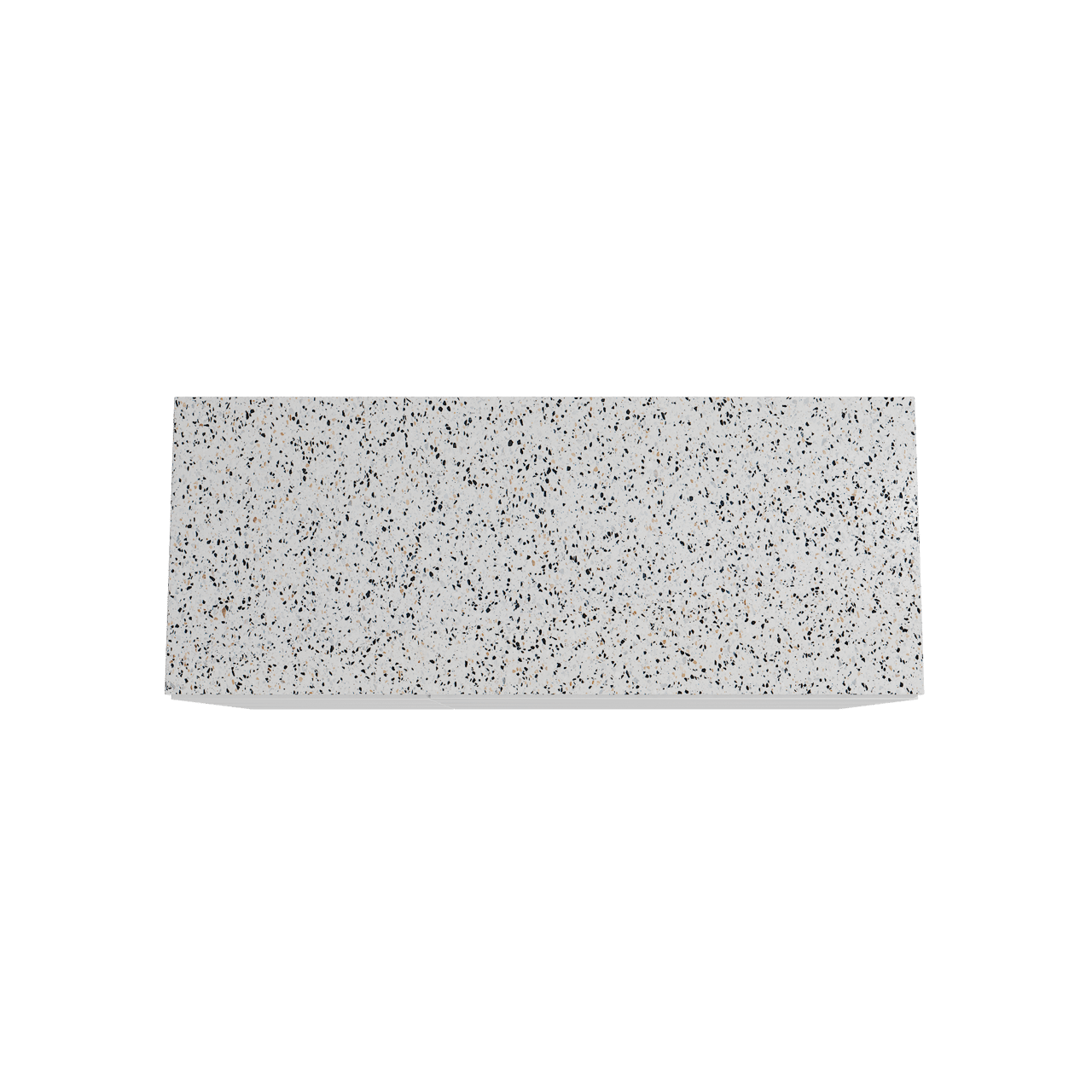 Storke Edge staand badkamermeubel 130 x 52 cm mat wit met Tavola enkel of dubbel tablet in mat wit/zwart terrazzo