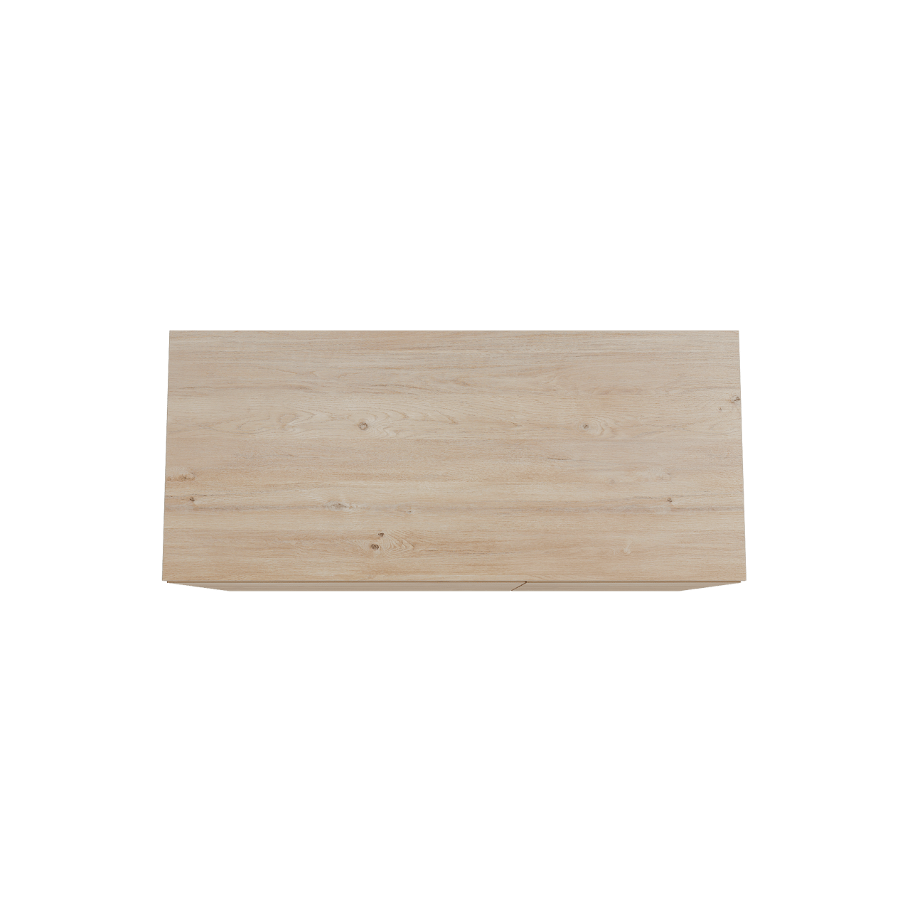 Storke Edge meuble salle de bains à poser 120 x 52 cm chêne brut avec Panton tablette simple ou double en mélaminé chêne brut