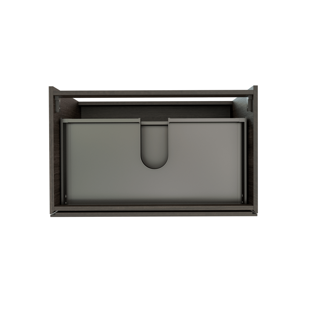 Storke Edge staande wastafelonderkast 85 x 52 cm donkere eik 3 lades