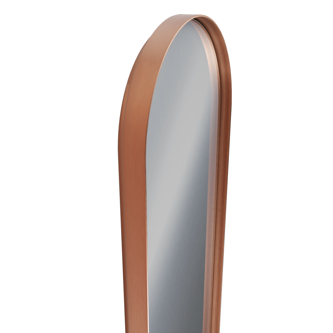 Balmani Giro Oval ovaal badkamerspiegel Brushed RoseGold 42 x 110 cm