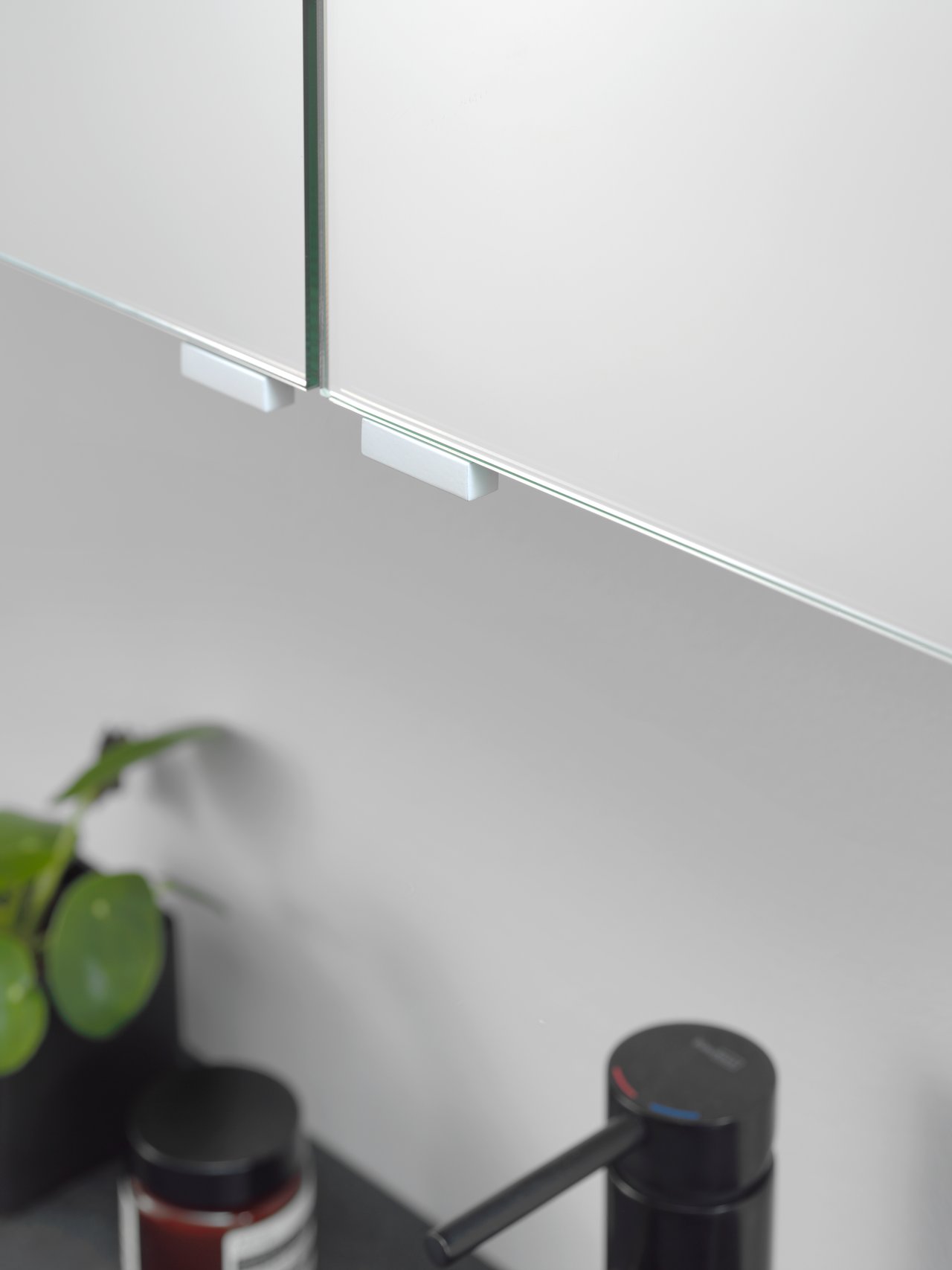 Balmani Oberture XS 2er-Set, Handgriffe für Spiegelschrank, weiß matt