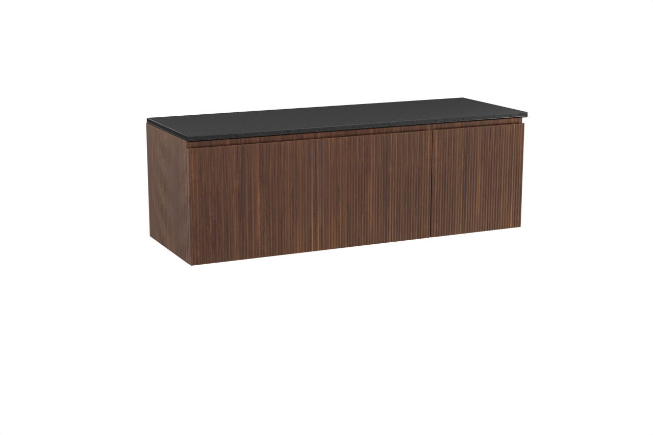 Storke Ribs badkamermeubel met Panton wastafelblad voor waskom(men)