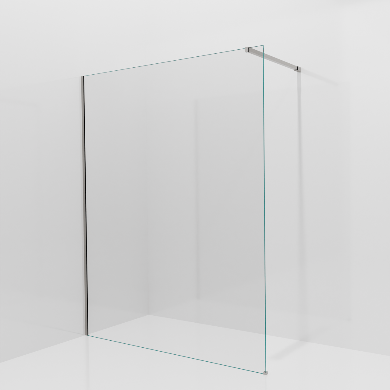 Balmani Modular Walk-In Dusche: 160 x 200 cm, Klarglas, inklusive Coating, Profil Brushed Inox