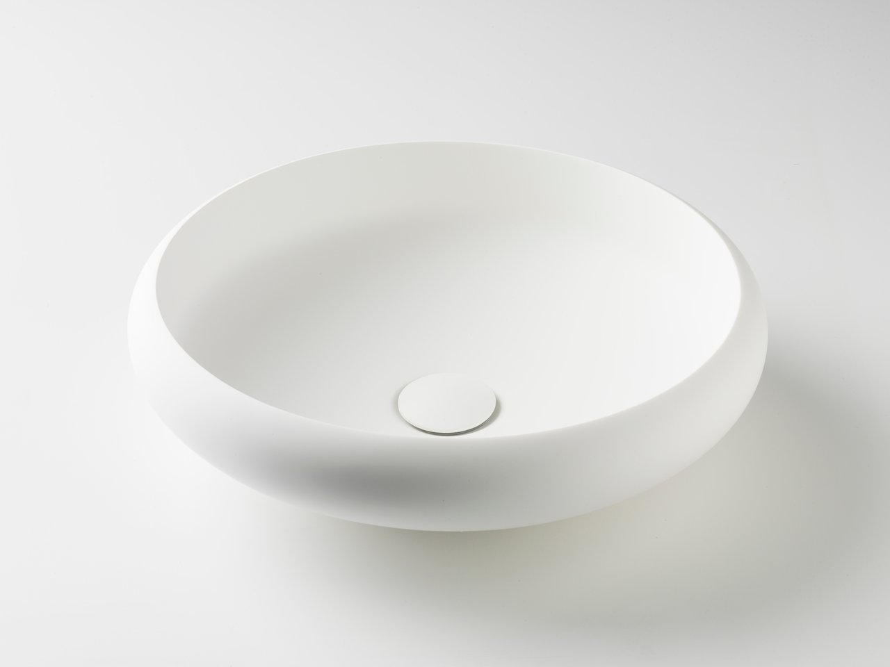 Balmani Urban waskom matte Solid Surface rond Ø 42 cm