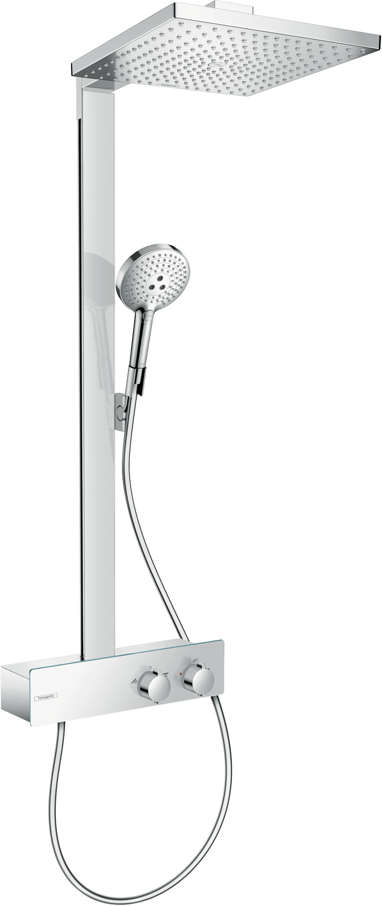 Hansgrohe Raindance E 300 Duschsystem: 35 cm, Chrom Glänzend