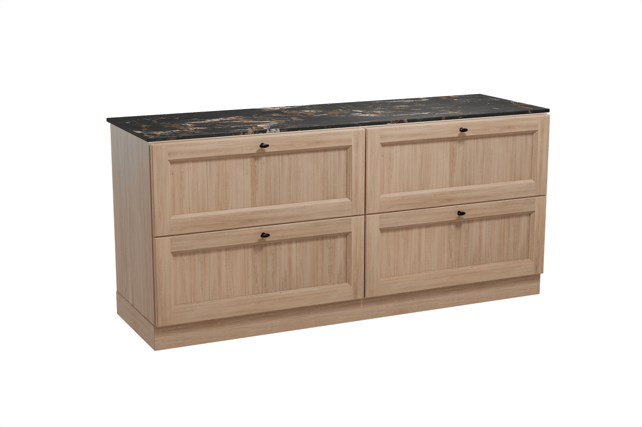 Balmani Lemon Badmöbel mit Stretto Waschtischplatte für Aufsatzwaschbecken