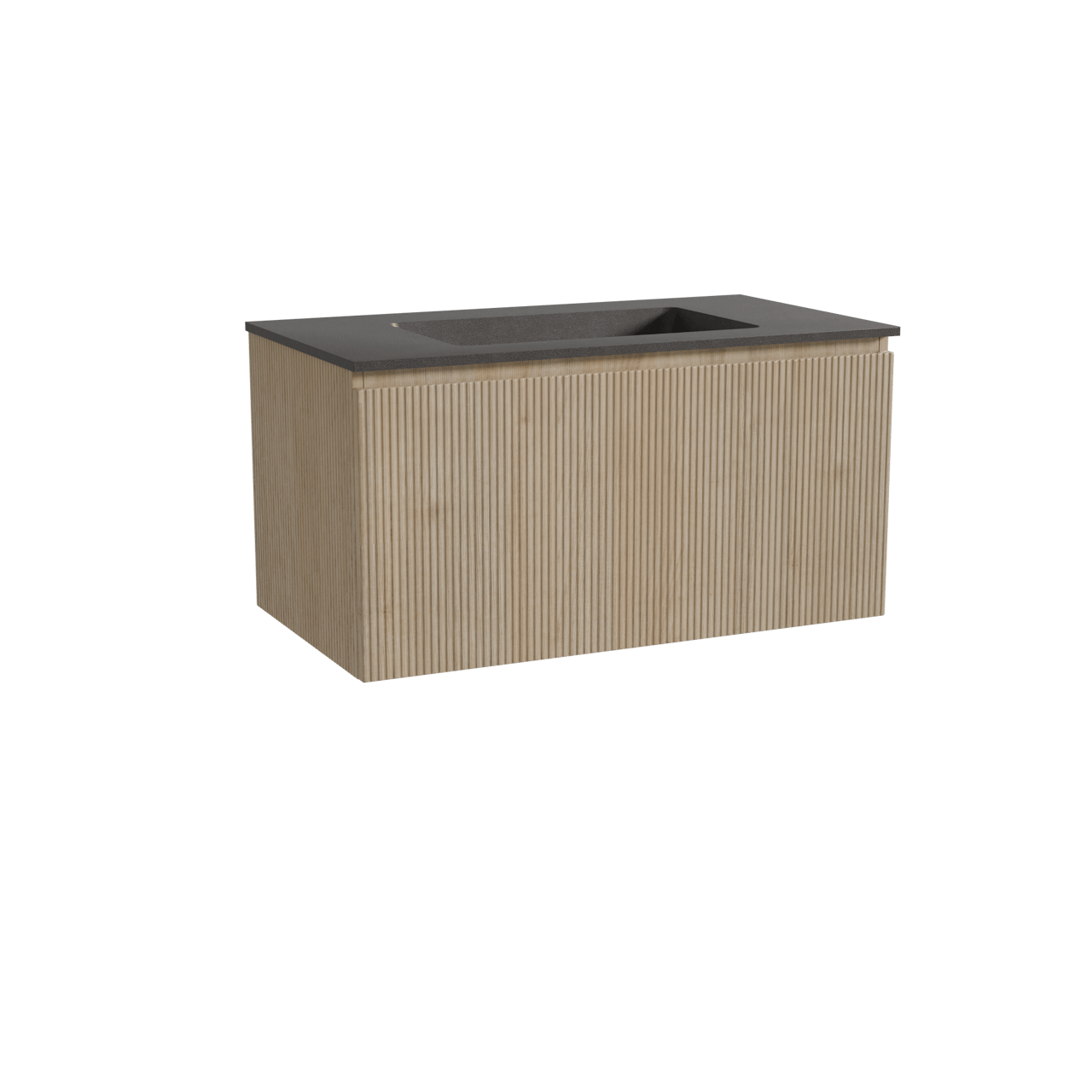 Storke Ribs meuble salle de bains avec lavabo Scuro