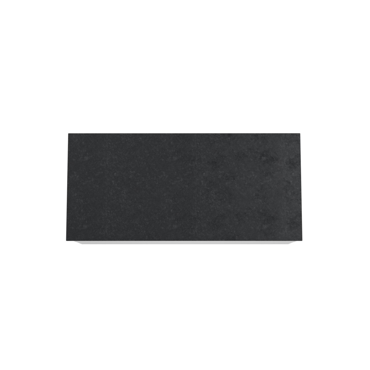 Balmani Mitra hängendes Möbelstück Set: 120 x 55 cm, Weiß matt, mit Stretto Einzel Waschtischplatte, Schwarzes Granit