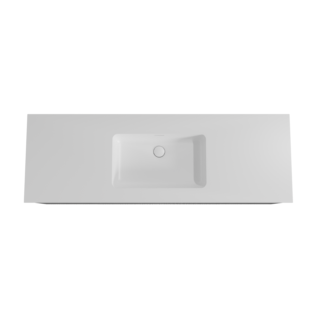 Storke Ribs zwevend badmeubel 155 x 52 cm zwart eiken met Mata enkele wastafel in solid surface mat wit, Verticale asymmetrische rechte ribbel