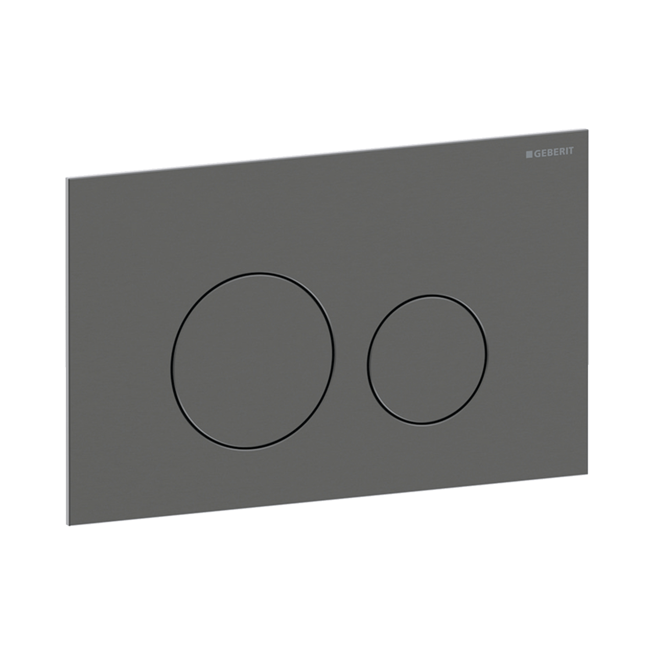 Sigma40 plaque de déclenchement ronde, Brushed Black Chrome pour Sigma UP320 ou UP720 bâti-support