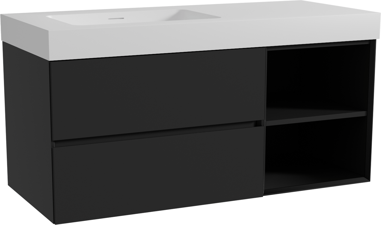 Storke Edge badkamermeubel met Mata High wastafel