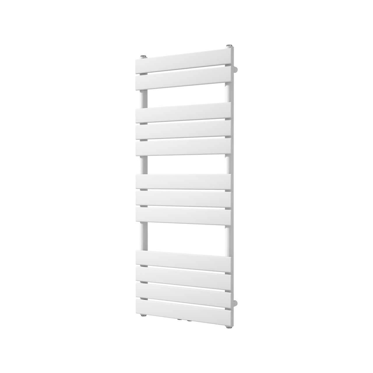 Vipera Vulcan Einzel Handtuchheizkörper 50 x 120 cm Elektrische Heizung Weiß matt Seiten- und Mittelanschluss 500W, inkl. Widerstand