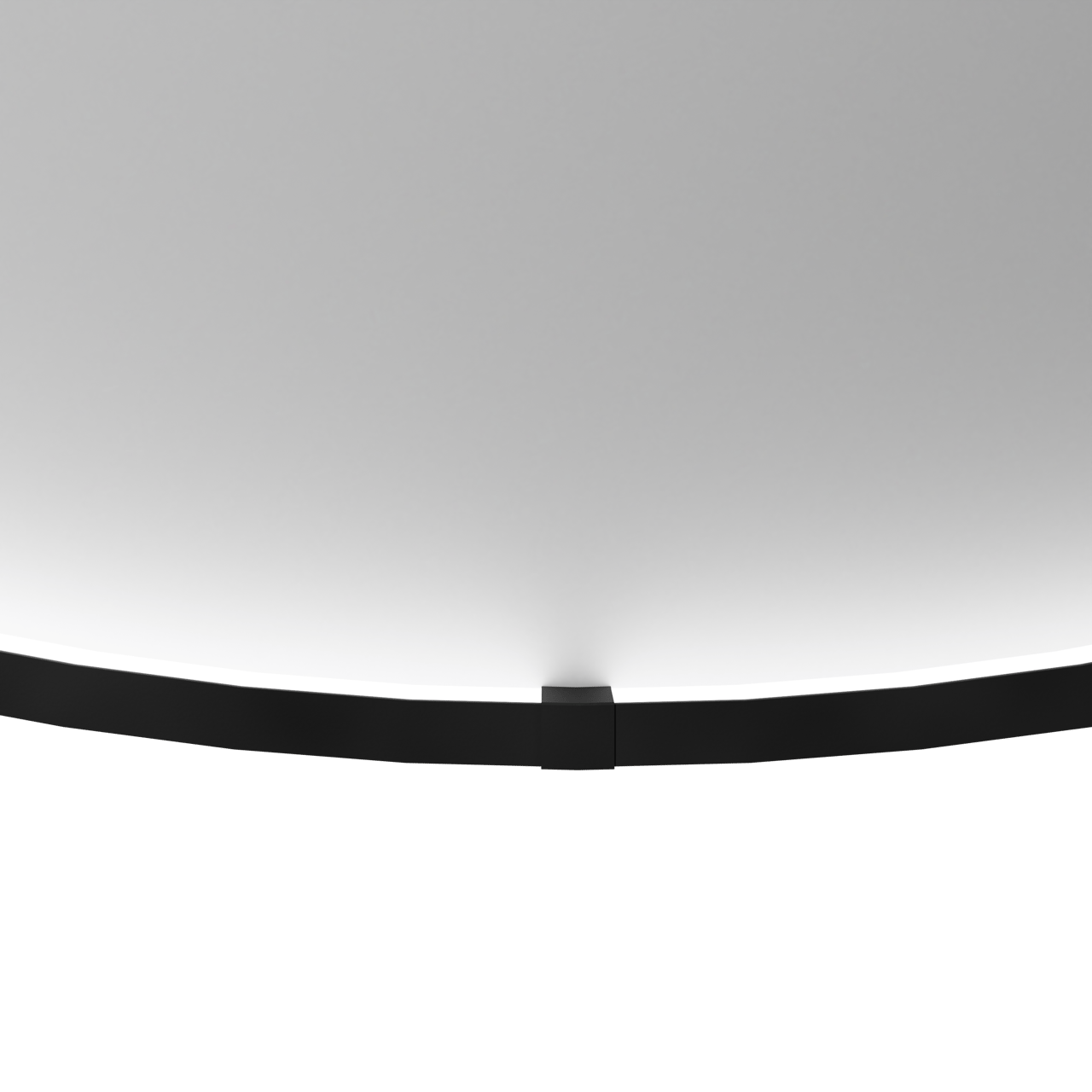 Balmani Secret Black ovaal badkamerspiegel zwart 45 x 120 cm met spiegelverlichting en anti-damp