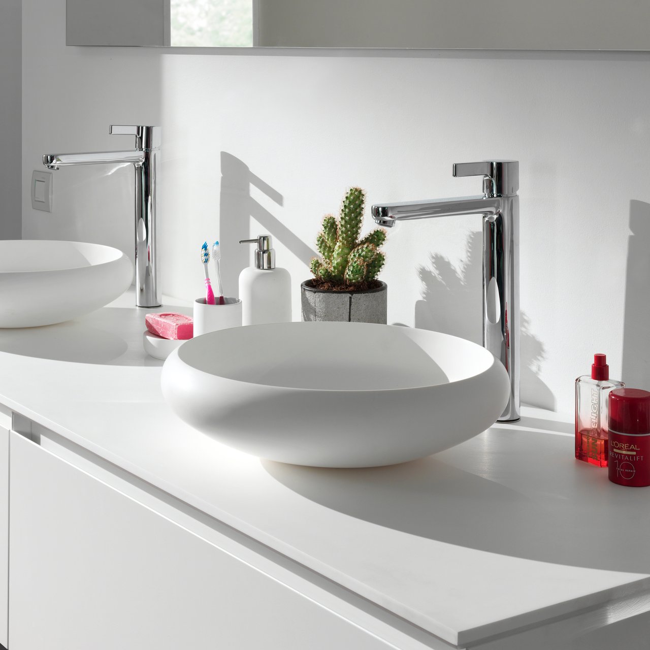 Balmani Urban vasque à poser Solid Surface mat rond Ø 42 cm