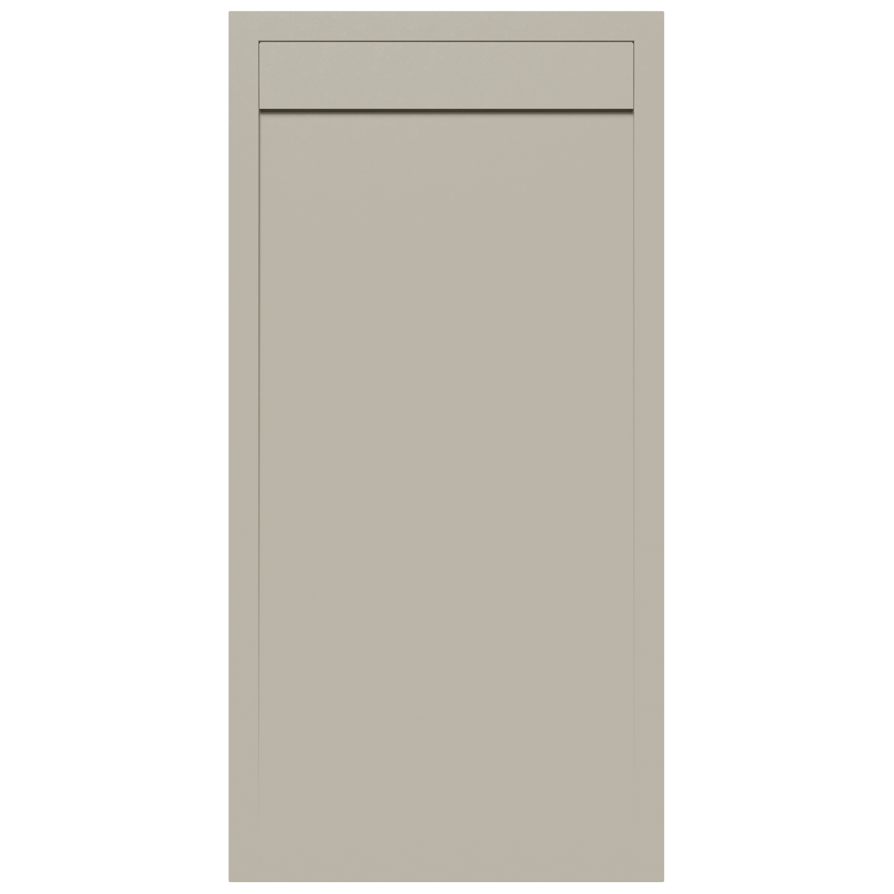 Luca Varess Dandy douchebak 180 x 90 cm composietmarmer mat zijdegrijs rock structuur