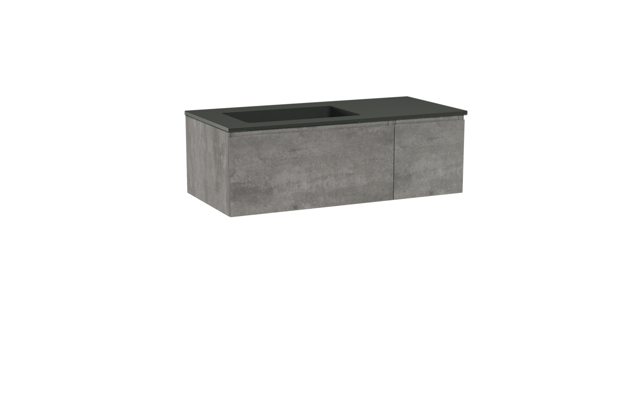 Storke Edge meuble salle de bains avec plan vasque Scuro