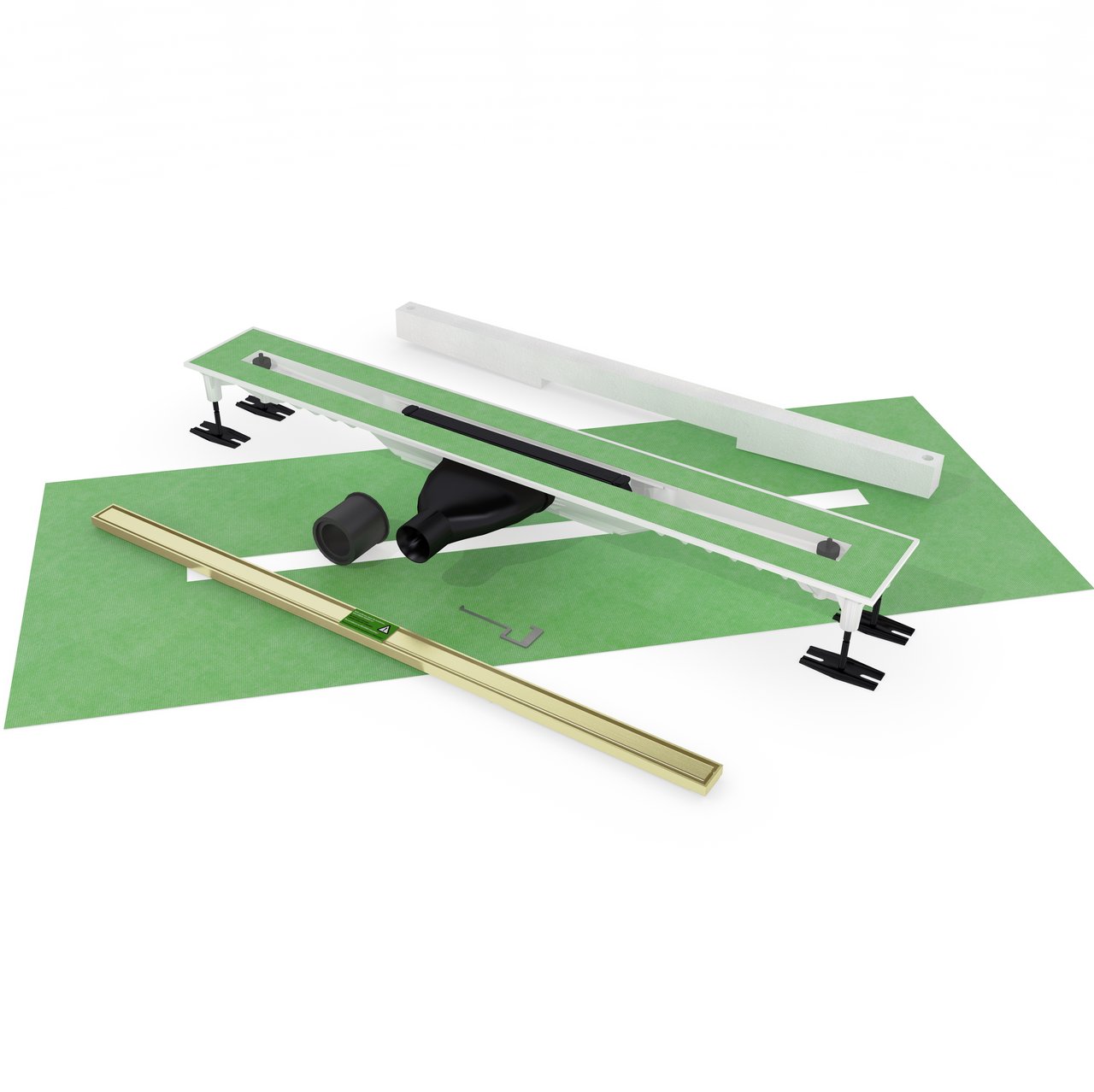 Mydrain douchegoot 70 cm Brushed Champagne Gold