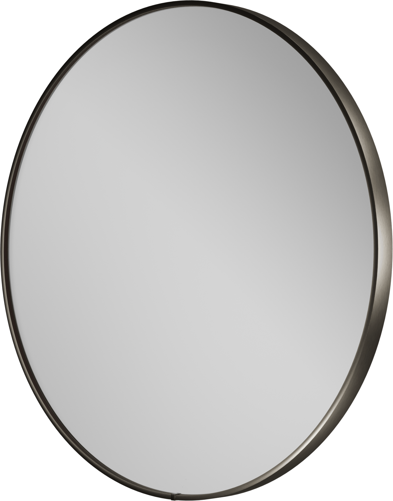 Balmani Secret miroir rond Brushed Gunmetal lumineux et anti-buée Ø 90 cm