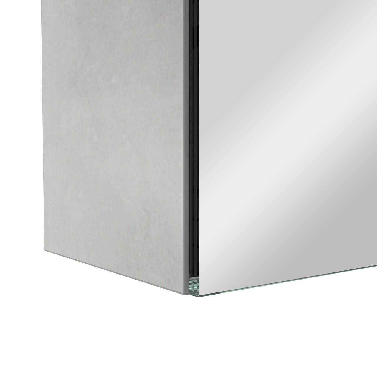 Storke Reflecta armoire de toilette 85 x 75 cm béton gris argent