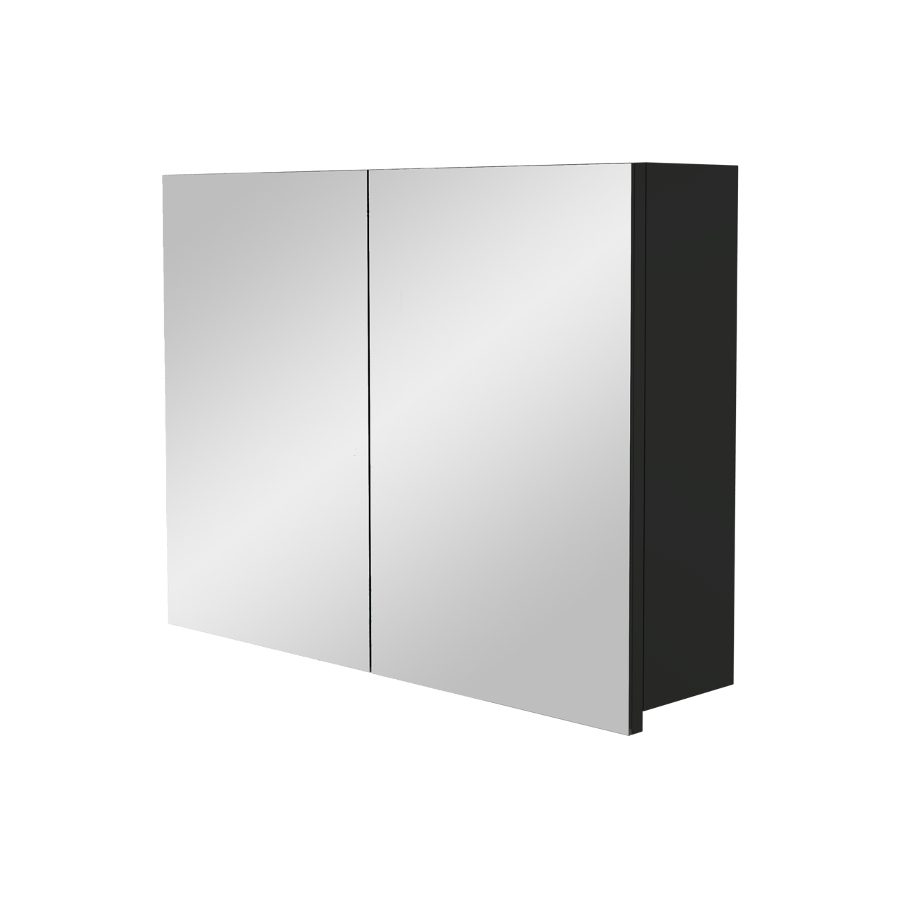 Storke Beta spiegelkast 80 x 60 cm mat zwart