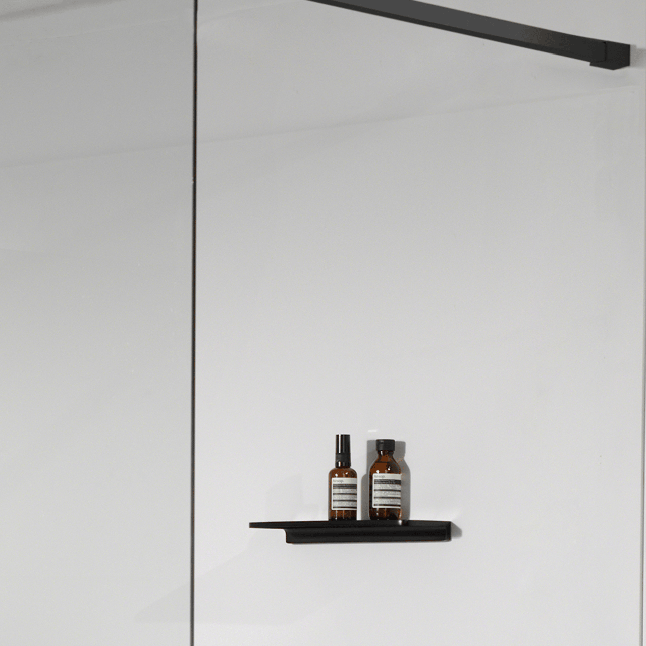 Blaufoss Leaf porte-savon noir mat 30 cm