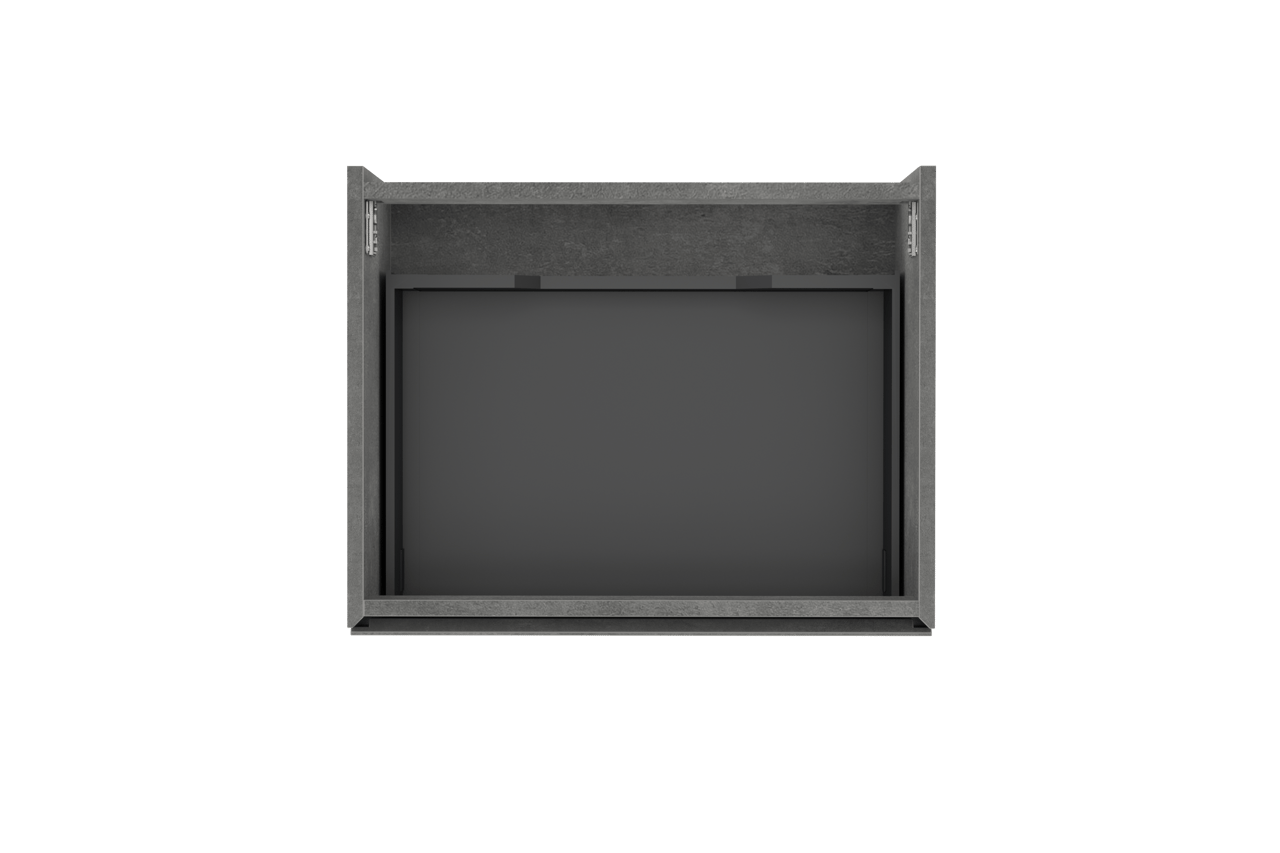 Storke Edge zwevende wastafelonderkast 65 x 52 cm beton donkergrijs 1 lade