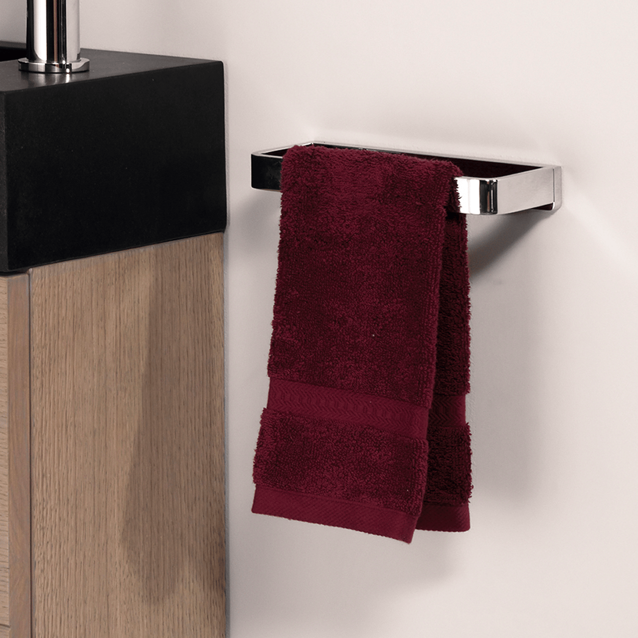 Blaufoss Patio porte-serviette anneau chrome 20 cm