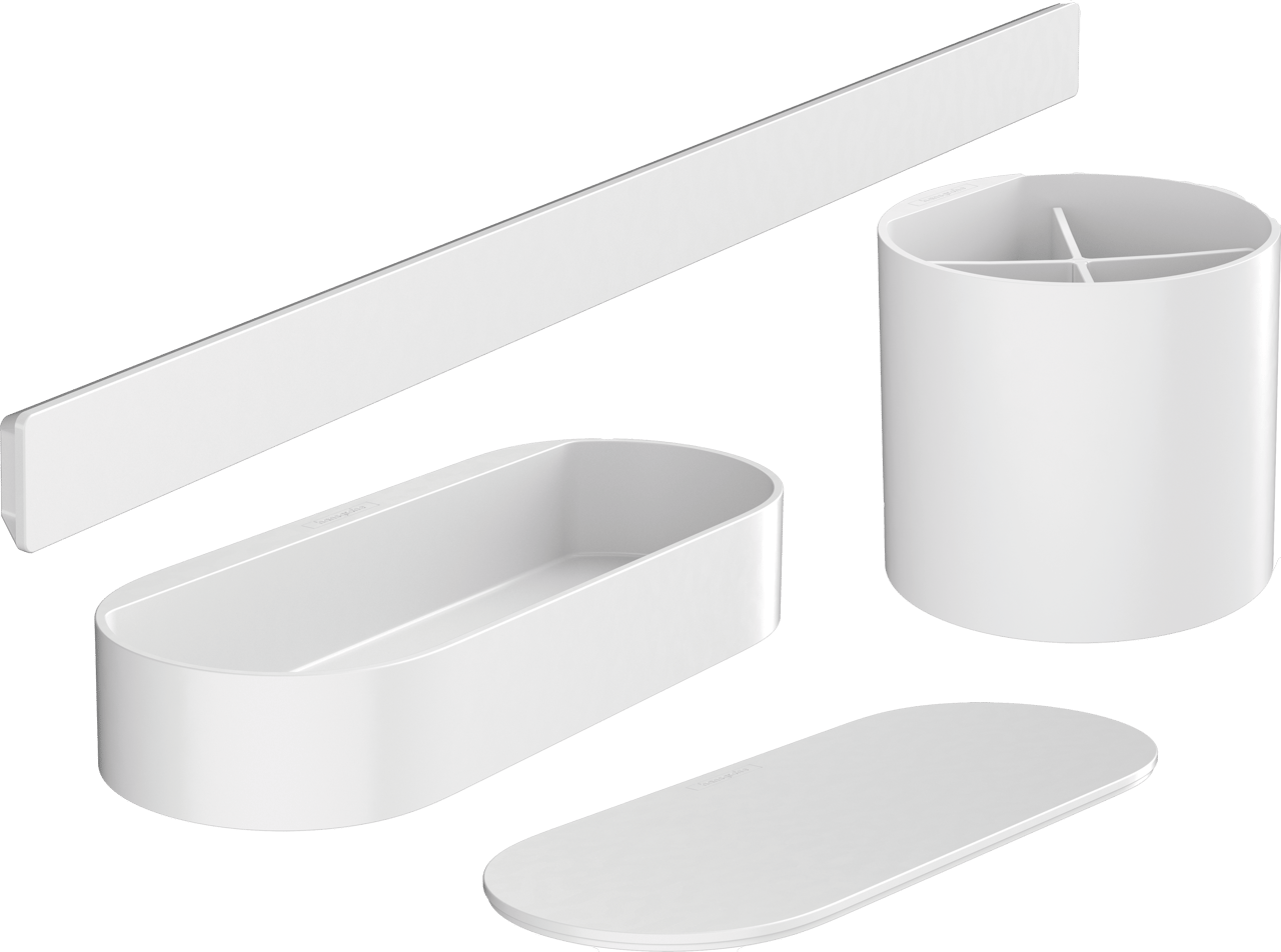 Hansgrohe WallStoris Badezimmer Set Weiß Matt