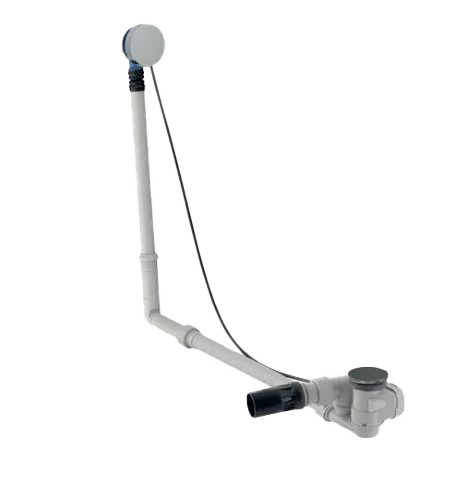 Geberit badafvoer grote baden met overloop chroom.