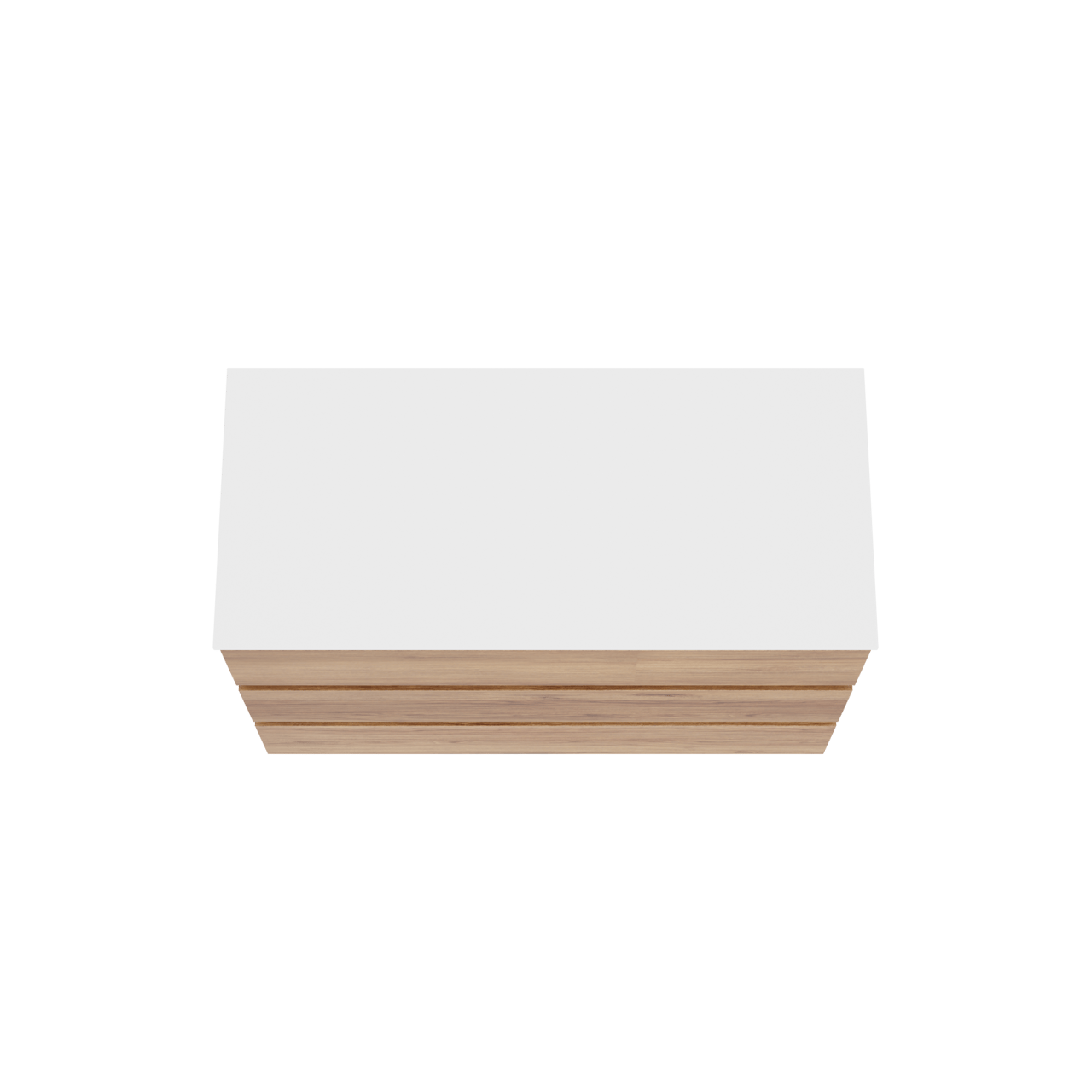 Balmani Lucida freistehendes Möbelstück Set: 120 x 55 cm, Teak, mit Stretto Einzel- oder Doppel Waschtischplatte, Solid Surface Weiß matt