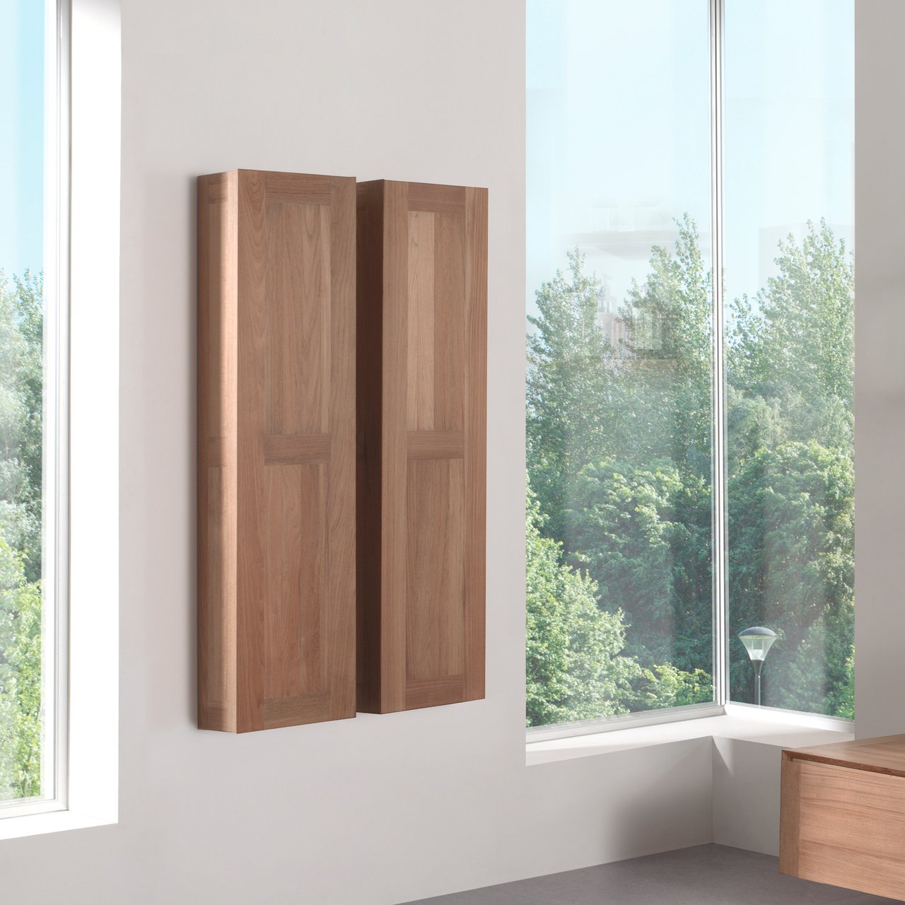 Balmani Mitra Elements zwevende badkamerkast teak 32 x 20 x 130 cm