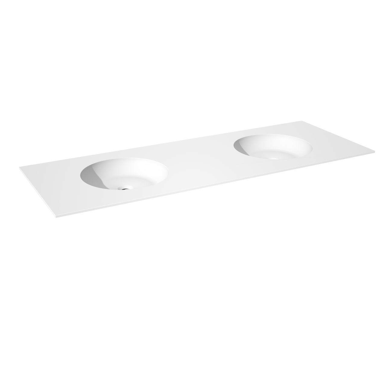 Balmani Tablo Still double vasque Solid Surface mat 150 x 55 cm